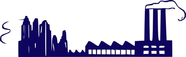 600x186 Factory Building Clip Art Free Vector In Open Office Drawing Svg