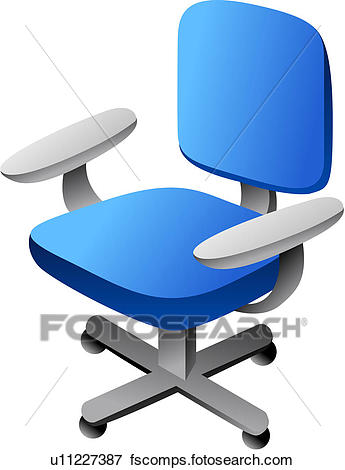 345x470 Clip Art Of Furniture, Office Chair, Seating Furniture, Chair