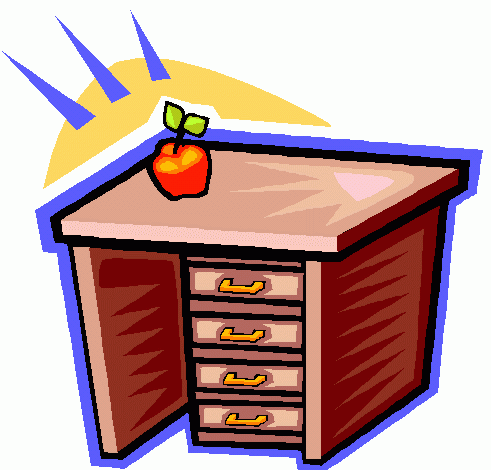 491x470 Office Desk Clipart