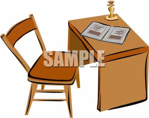 300x237 Wooden Office Desk With Chair