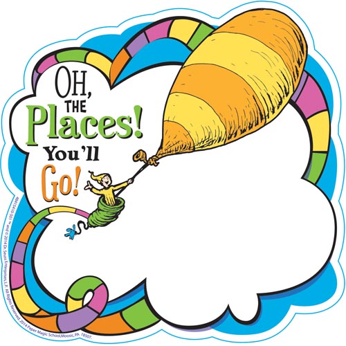 500x500 Dr. Seuss Oh The Places You'Ll Go Paper Cut Outs