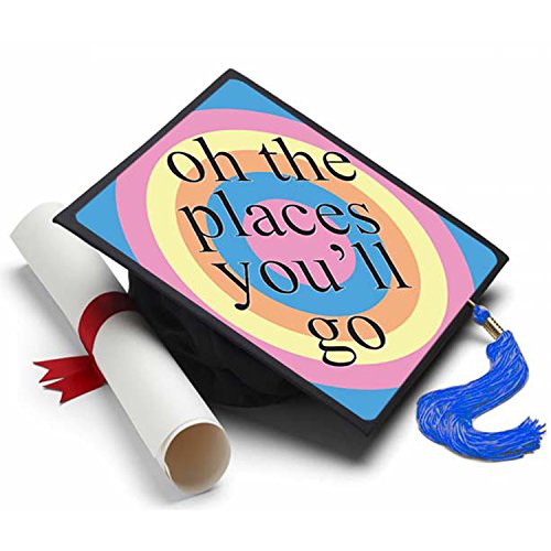 500x500 Oh The Places Graduation Cap Tassel Topper