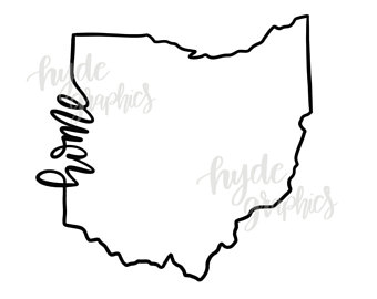 340x270 Ohio Outline Etsy