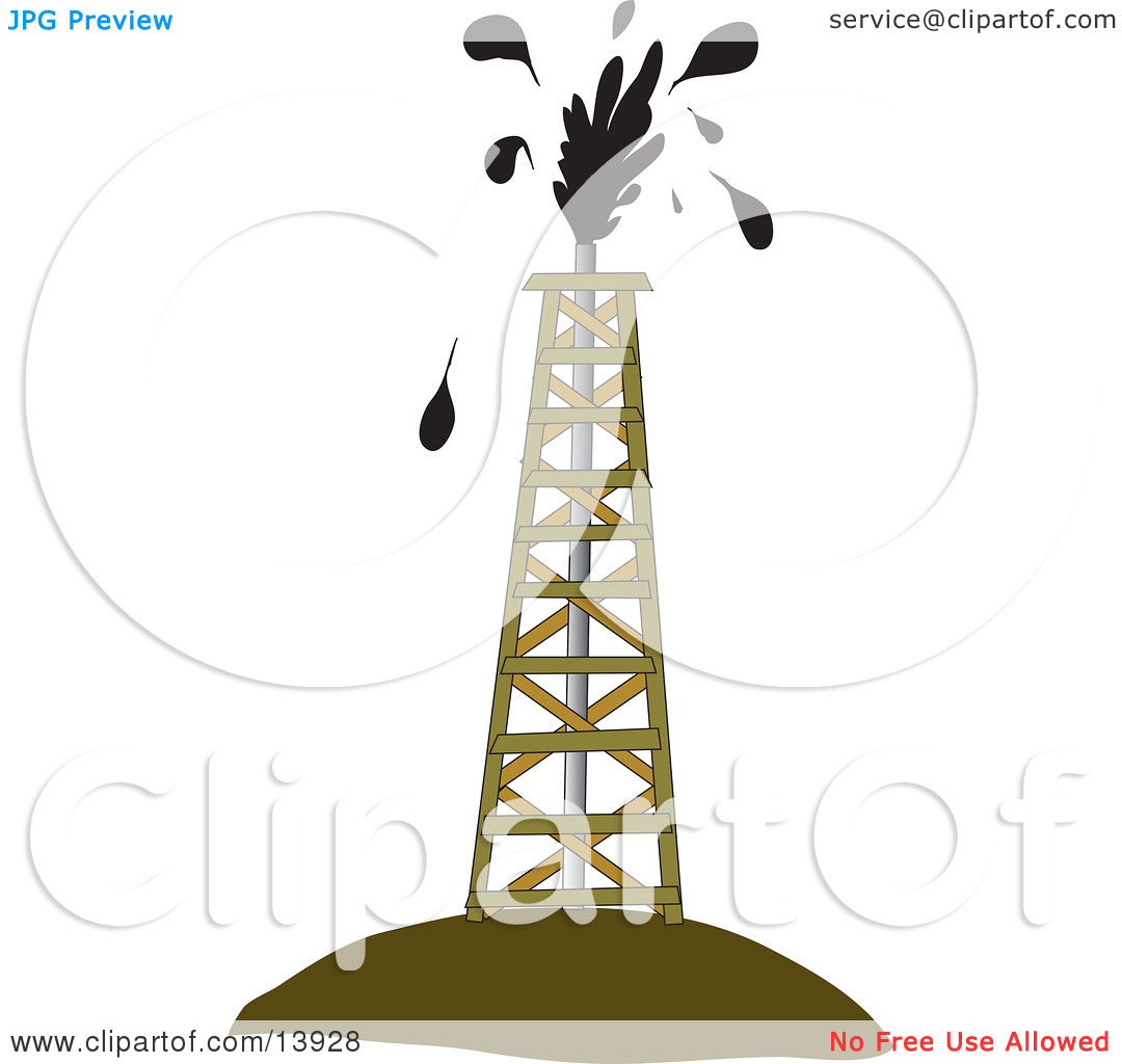 1080x1024 Oil Gusher Clipart