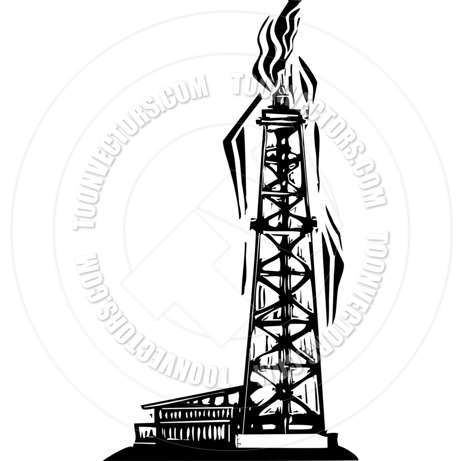940x940 Oil Well By Xochicalco Toon Vectors Eps