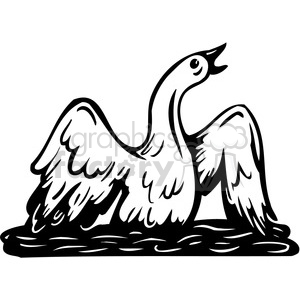 300x300 Royalty Free Bird Stuck In Oil Spill 386127 Vector Clip Art Image