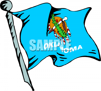 350x317 Oklahoma Flag Clipart