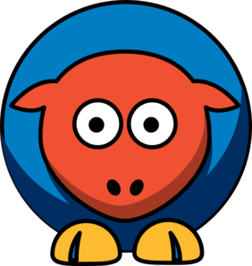 282x297 Sheep Oklahoma City Thunder Team Colors Clip Art