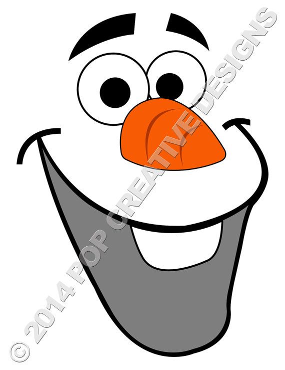 570x738 Frozen Clipart Face
