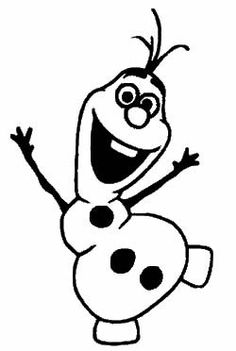 236x351 Olaf Black And White Clipart