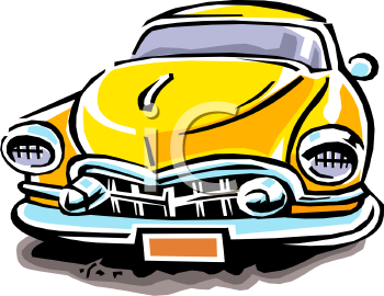 350x270 Old Car Cartoon Clipart
