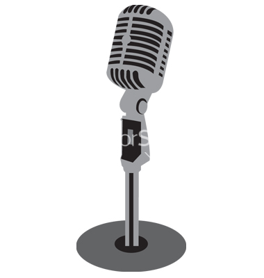 380x400 Microphone Clipart Old Time