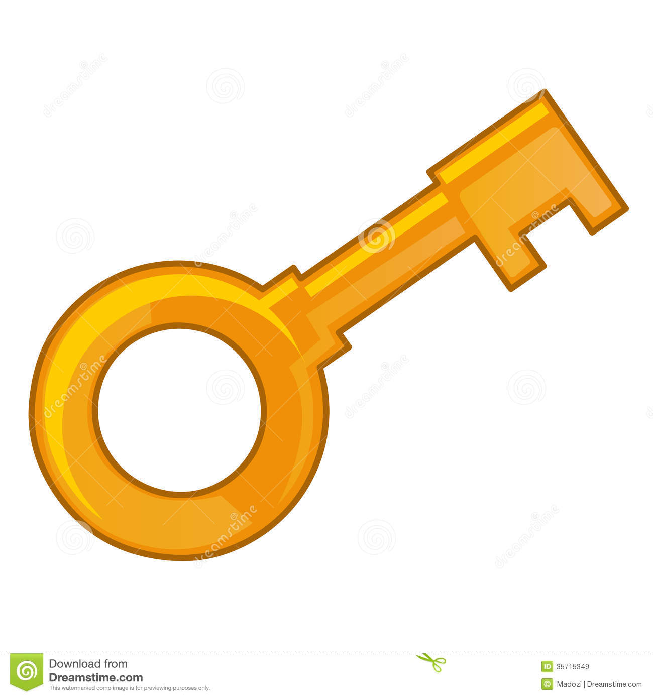 1300x1390 Gold Key Clipart
