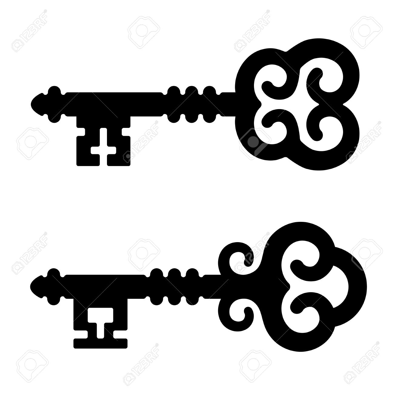 1300x1300 Key Clipart Medieval