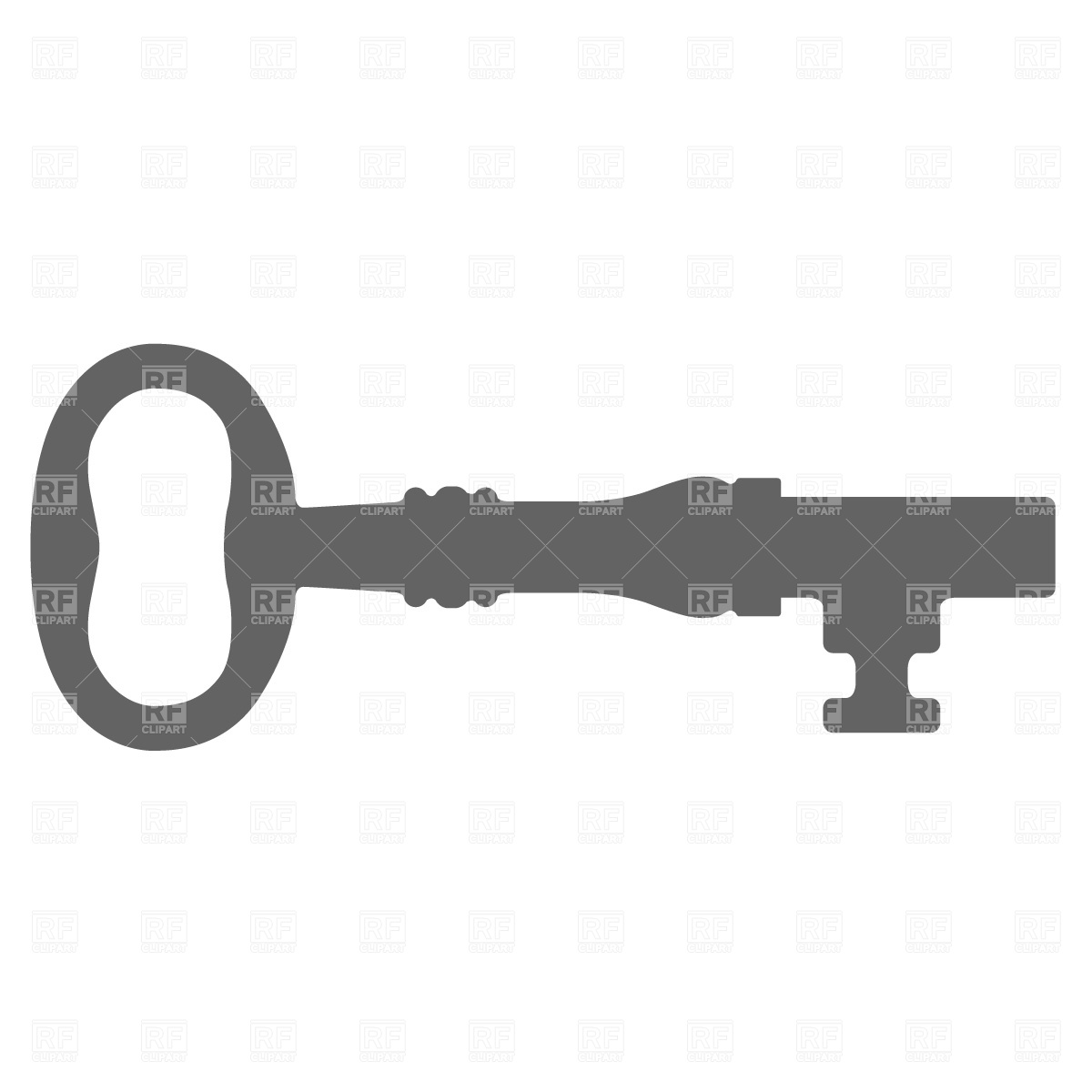 1200x1200 Old Key Free Vector Clip Art Image