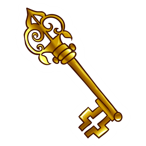 500x500 Cartoon Key Clipart