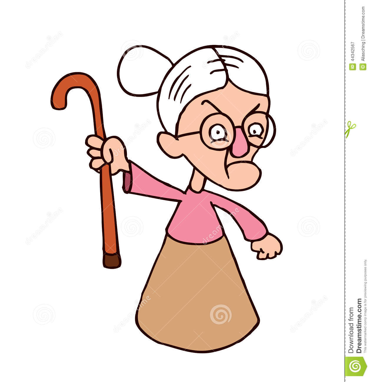 Old Lady Cartoon Clipart Free Download On ClipArtMag