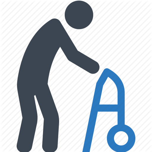 512x512 Life Insurance, Long Term Care, Old Man, Walker Icon Icon Search