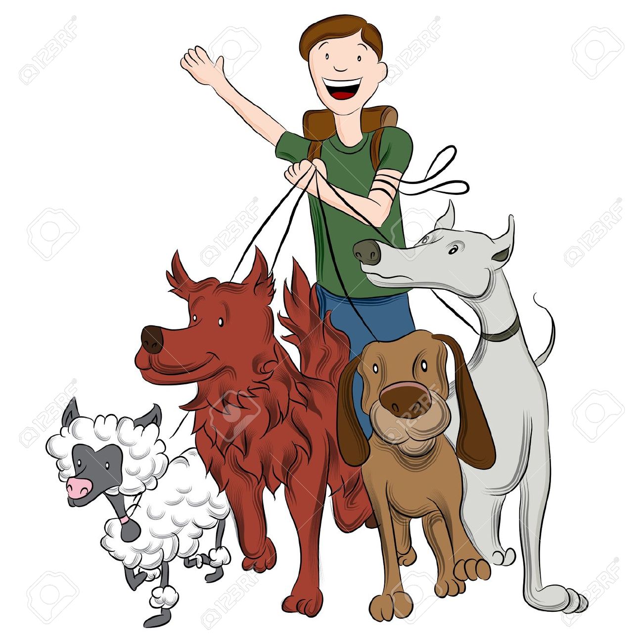 1300x1300 Man Falling With Walker Clipart