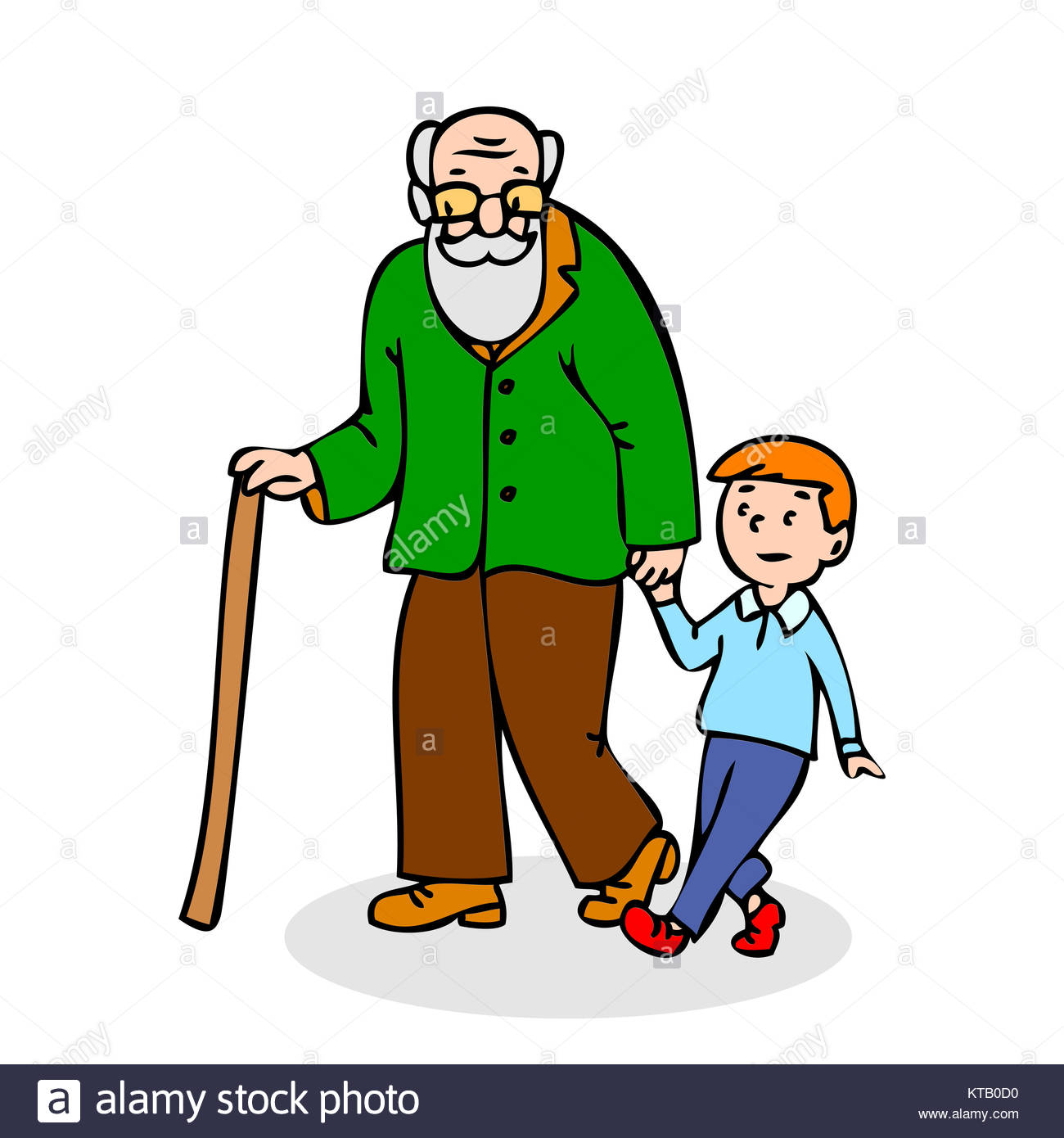 1300x1390 Cartoon Old Man Walking Stick Stock Photos Amp Cartoon Old Man