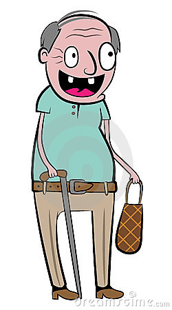 250x450 Old Person Cartoon Clip Art