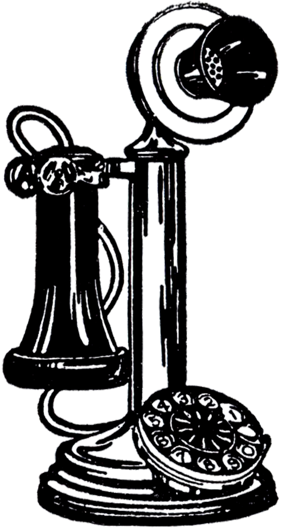 959x1800 Phone Clipart Old Telephone