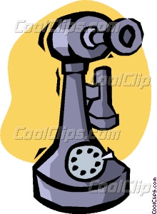 220x300 Old Telephone Vector Clip Art