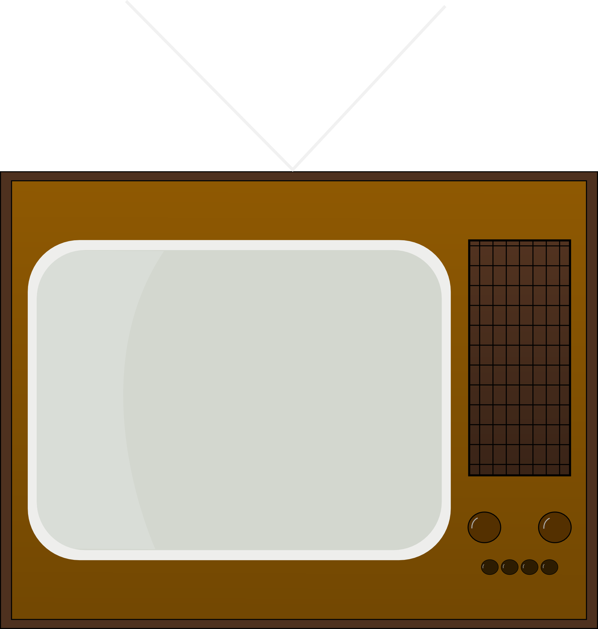 2006x2110 Free Retro Television Clip Art