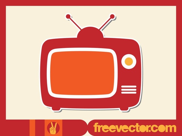 600x448 Old Tv Free Vector 123freevectors