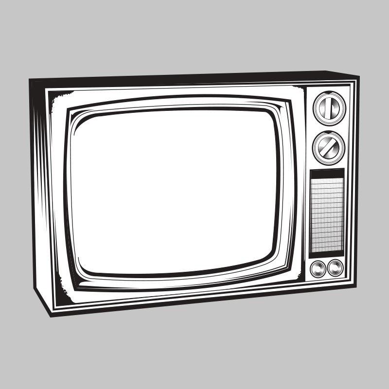 800x800 Television Vintage Tv Clipart Clipartfest