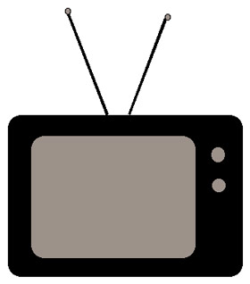 280x318 Clipart Tv