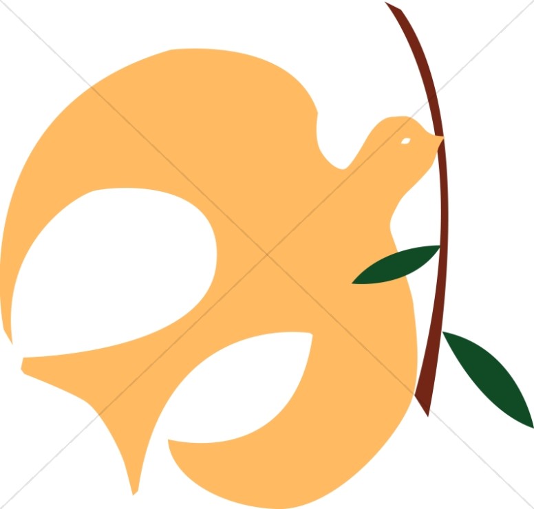 776x740 Gold Dove With Olive Branch Dove Clipart