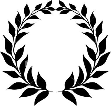 380x364 Laurel Leaf Wreath Clip Art