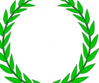 336x280 Vector Olive Wreath Vector Clip Art