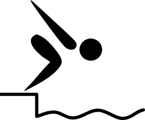 300x248 Olympic Sports Swimming Pictogram Clip Art