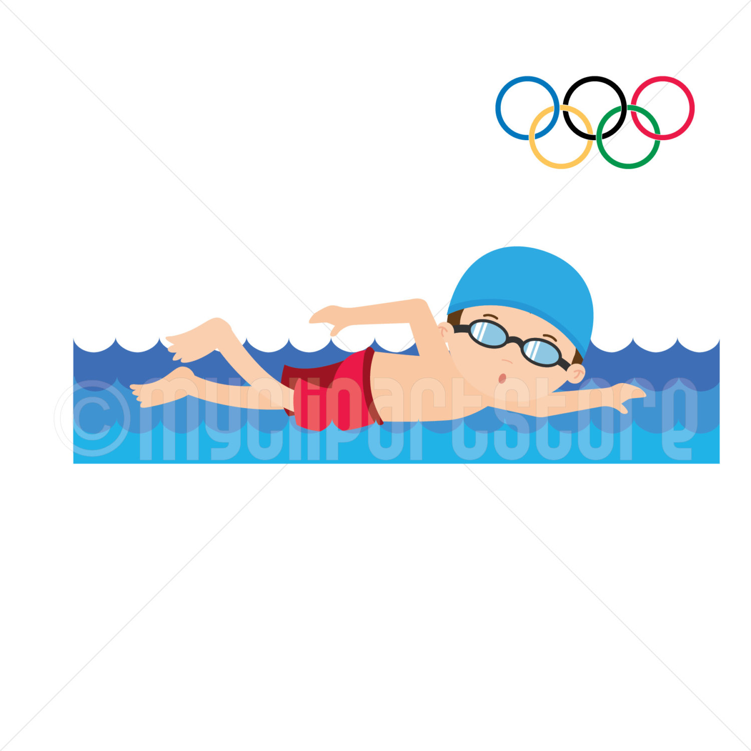 1500x1500 Clipart Summer Olympics Clipart Swimming Olympic Games