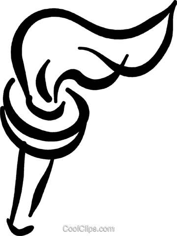 360x480 Olympic Torch Royalty Free Vector Clip Art Illustration Vc045346