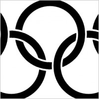 200x200 Olympic Rings Clipart