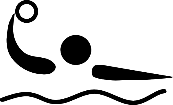 600x366 Olympic Sports Water Polo Pictogram Clip Art Free Vector 4vector