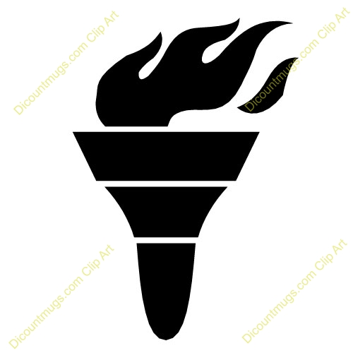 500x500 Olympic Torch Clip Art Commercial Use Torch Clipart With This