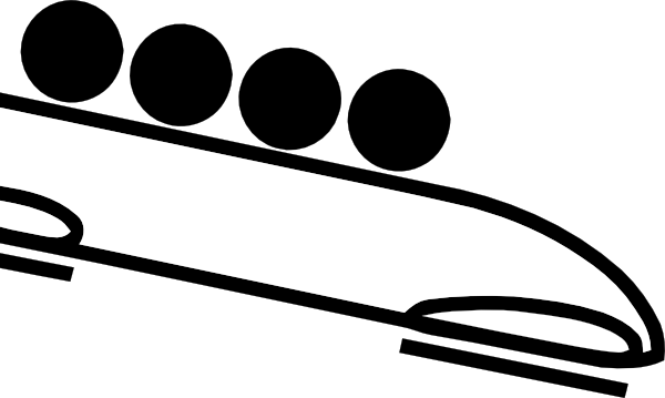 600x359 Olympic Sports Bobsleigh Pictogram Clip Art