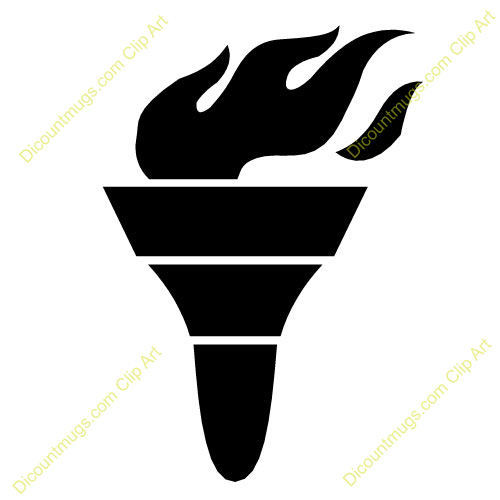 500x500 Olympic Torch Clipart