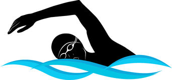 342x160 Swimming Clipart