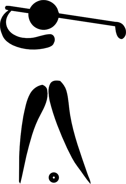 414x601 Olympic Sports Golf Pictogram Clip Art Free Vector 4vector