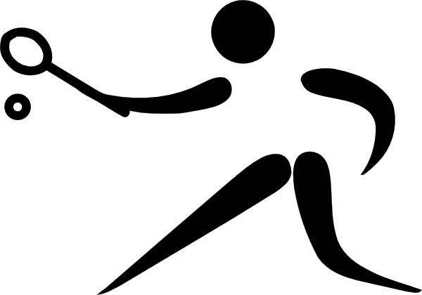 600x420 Olympic Sports Racquets Pictogram Clip Art Free Vector In Open