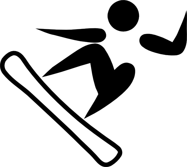 600x536 Olympic Sports Snowboarding Pictogram Clip Art Free Vector In Open
