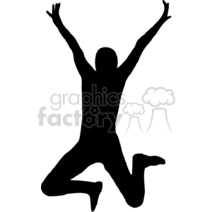 300x300 Royalty Free Silhouette Olympic Winner 373859 Vector Clip Art