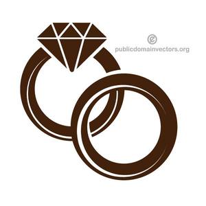300x300 277 Interlocking Wedding Rings Clip Art Public Domain Vectors