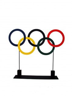 236x314 Olympic Rings Symbol Repeated Seamless Over A White Background