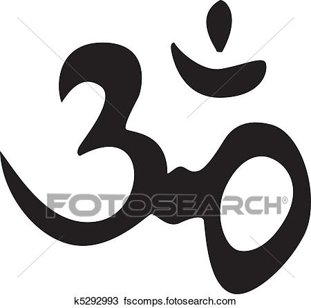 450x447 Clipart Of Eternal Hindu Symbol Om K5292993